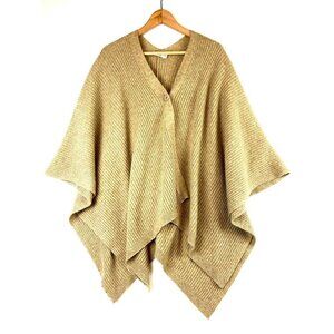 Reitmans Women's Beige Sweater Poncho One Size